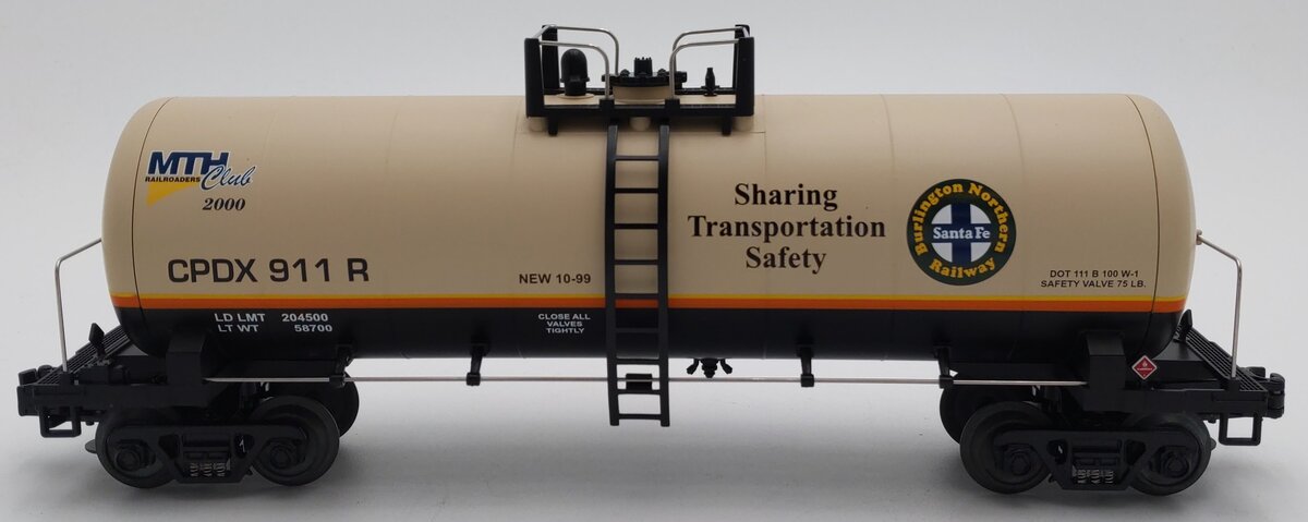 MTH 20-92014 O Gauge MTHRRC-2000 BNSF Tank Car #911R LN/Box