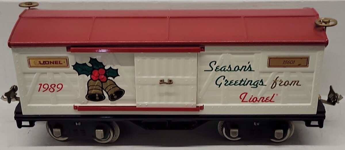 Lionel 6-13601 Standard Gauge 1989 Seasons Greetings Christmas Car EX/Box