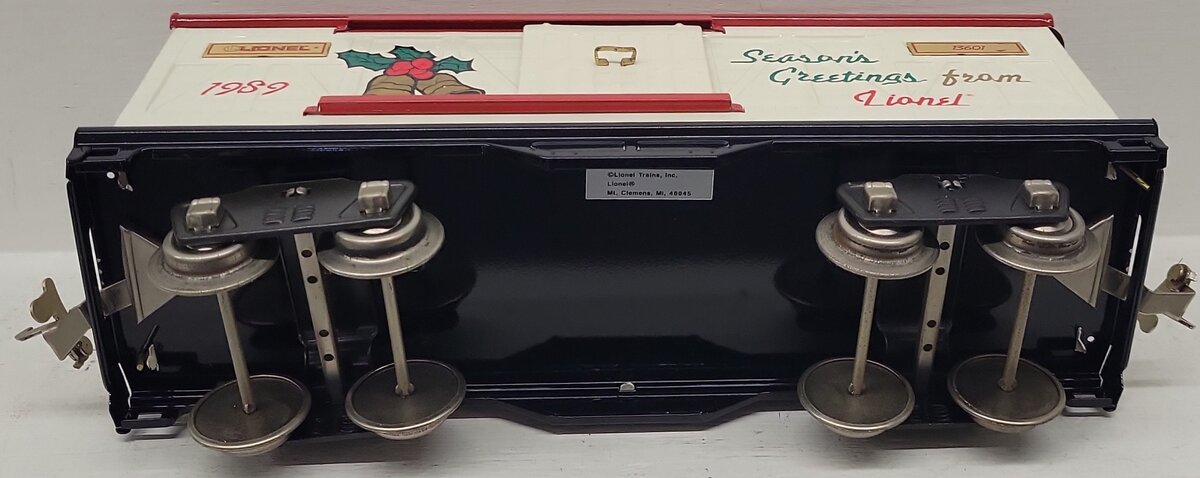 Lionel 6-13601 Standard Gauge 1989 Seasons Greetings Christmas Car EX/Box