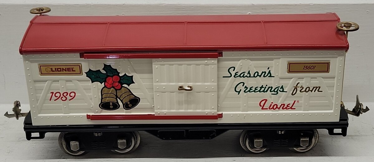 Lionel 6-13601 Standard Gauge 1989 Seasons Greetings Christmas Car EX/Box