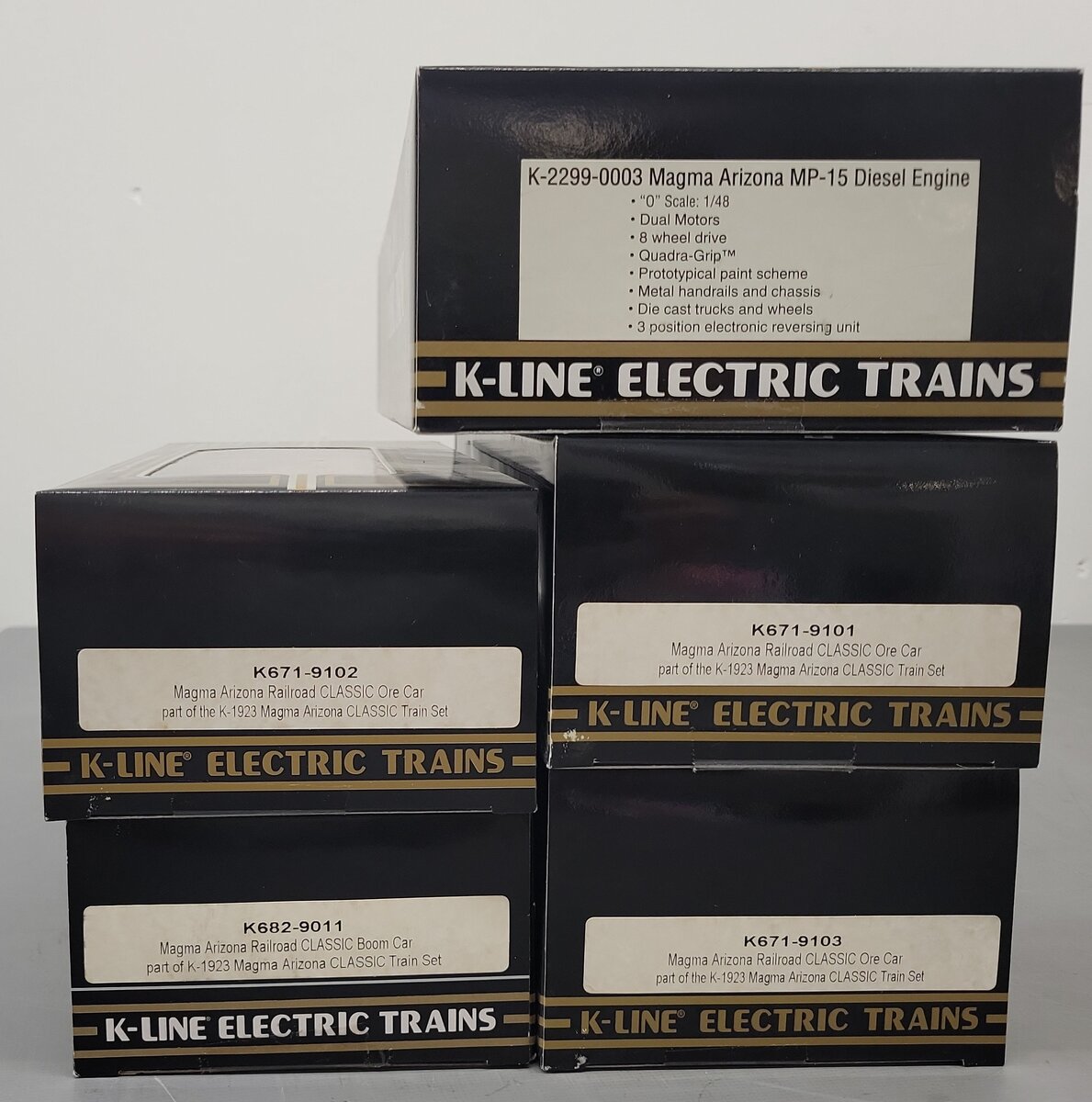 K-Line K1923IC O Gauge Magma Arizona MP-15 Diesel Locomotive Set NIB