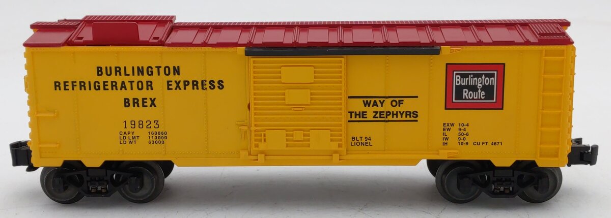 Lionel 6-19823 O Gauge Burlington Operating Ice Car EX/Box