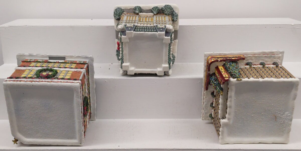 Hawthorne Village Assorted Ceramic Decorative Christmas & Winter Buildings [3] EX