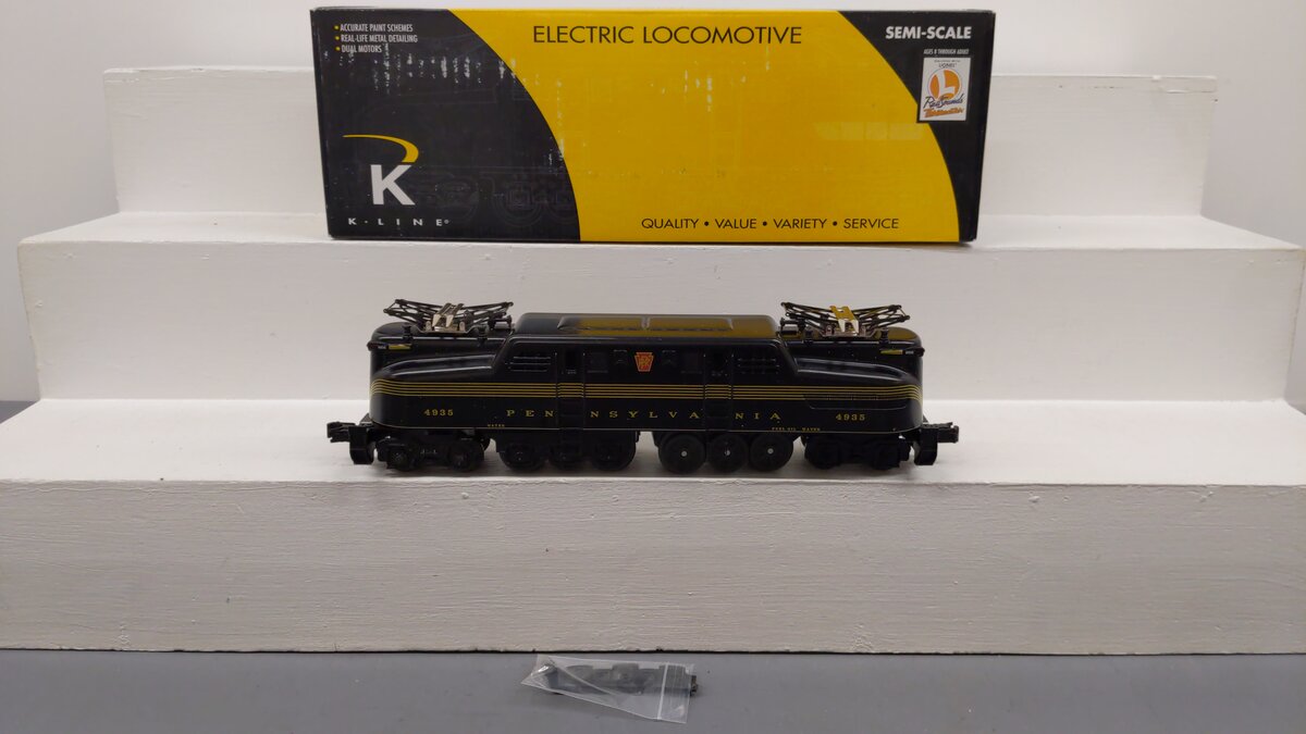 K-Line K2780-4935 O PRR Black Jack Diecast GG-1 Electric Locomotive #4935 VG/Box