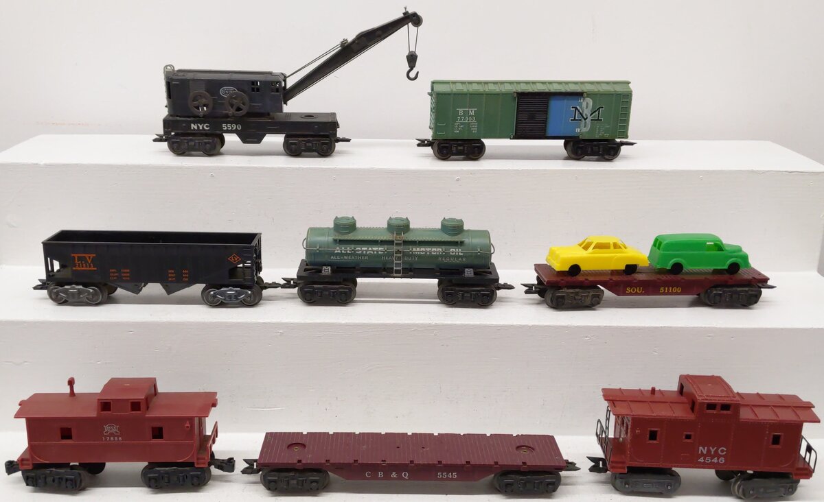 Marx Vintage O Freight Cars 17858, 5590, 5545, 4546, 77003, 51100, 21913 [8]