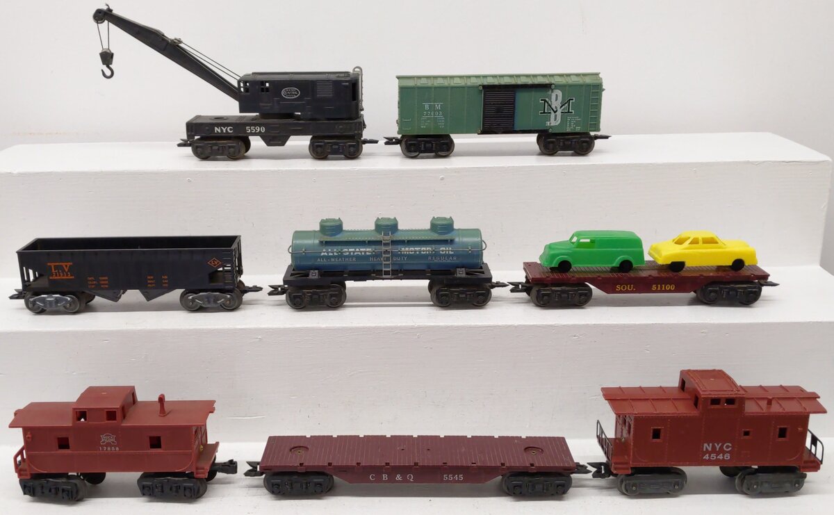 Marx Vintage O Freight Cars 17858, 5590, 5545, 4546, 77003, 51100, 21913 [8]
