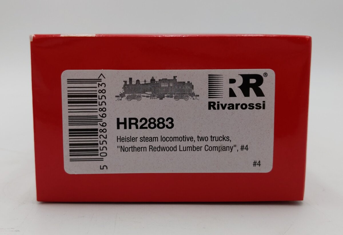 Rivarossi HR2883 Ho Scale Northern Red 2-Truck Heisler Steam Locomotive EX/Box