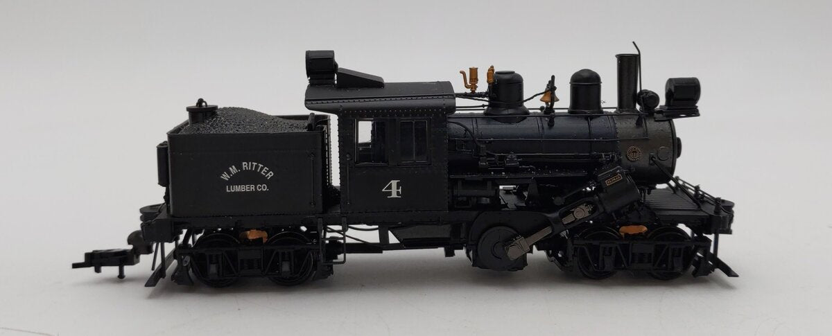 Bachmann 80602 HO WM Ritter 50-Ton Two-Truck Climax Logging locomotive #4 VG/Box