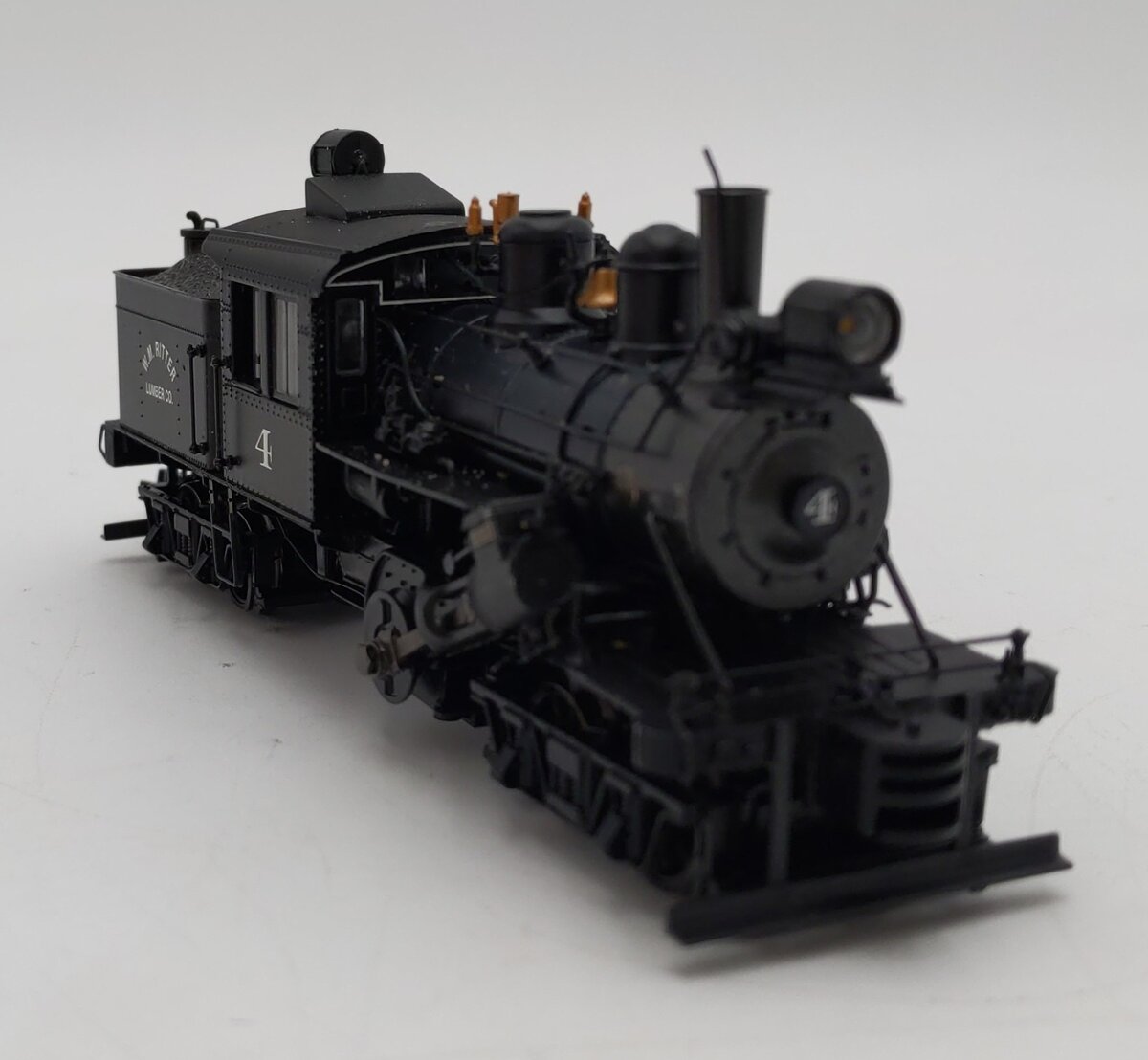 Bachmann 80602 HO WM Ritter 50-Ton Two-Truck Climax Logging locomotive #4 VG/Box
