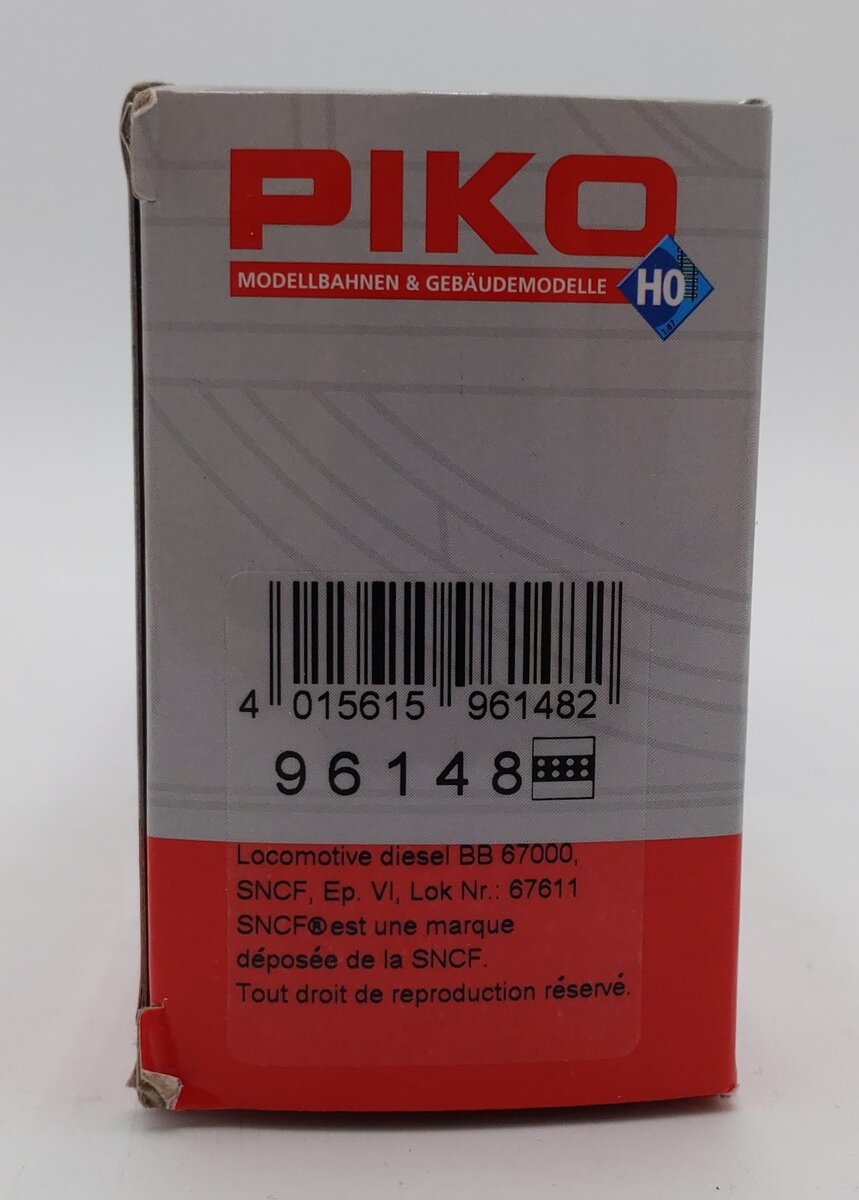 Piko 96148 H0 Diesel Locomotive BB 67000 SNCF #67611 EX/Box