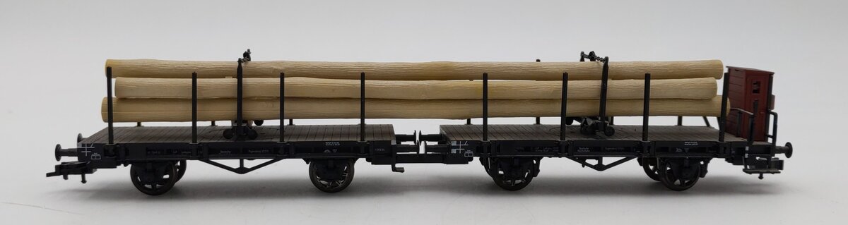 Fleischmann 5252 HO Flatcar with Log Load EX/Box