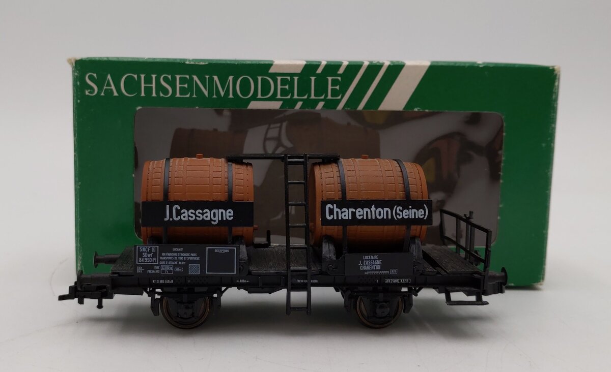 Sachsen Modelle 16020 Ho Scale SNCF SDwf European Wine Transport Wagon #84950 EX/Box