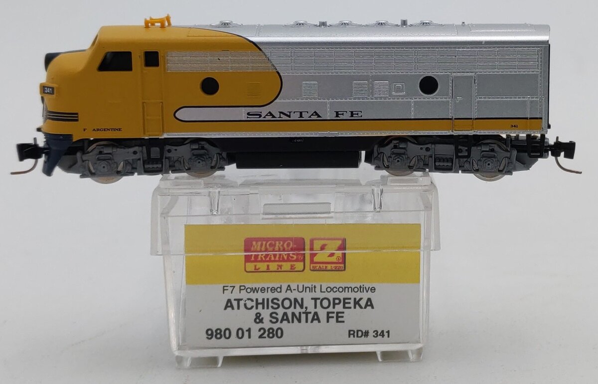 Micro-Trains 98001280 Z Santa Fe EMD F7A Diesel Locomotive #341 LN/Box