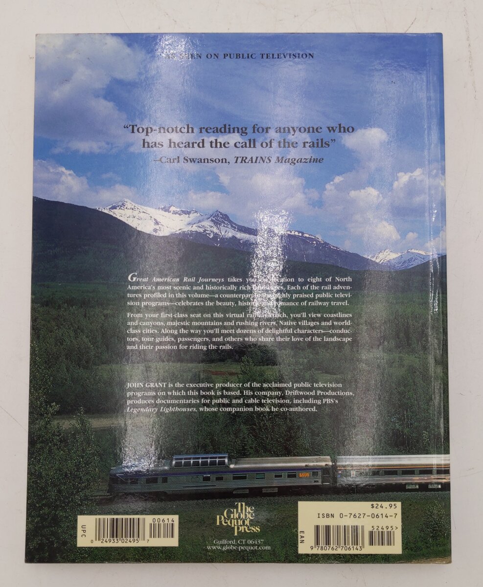 Great American Rail Journeys Hardcover Book By John Grant EX