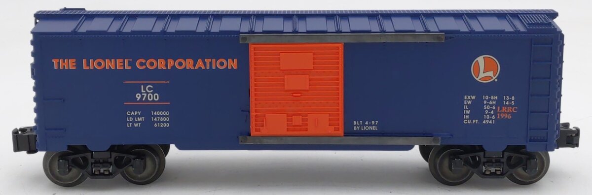 Lionel 6-29200 O Gauge Lionel Railroad Club Boxcar #9700 EX/Box
