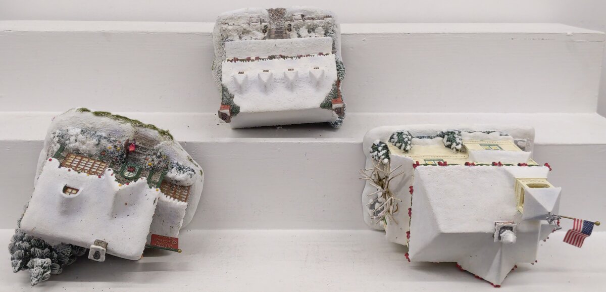 Hawthorne Village Assorted Ceramic Decorative Christmas & Winter Buildings [3] EX