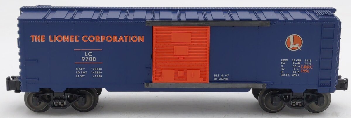 Lionel 6-29200 O Gauge Lionel Railroad Club Boxcar #9700 EX/Box