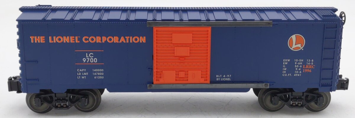 Lionel 6-29200 O Gauge Lionel Railroad Club Boxcar #9700 EX/Box