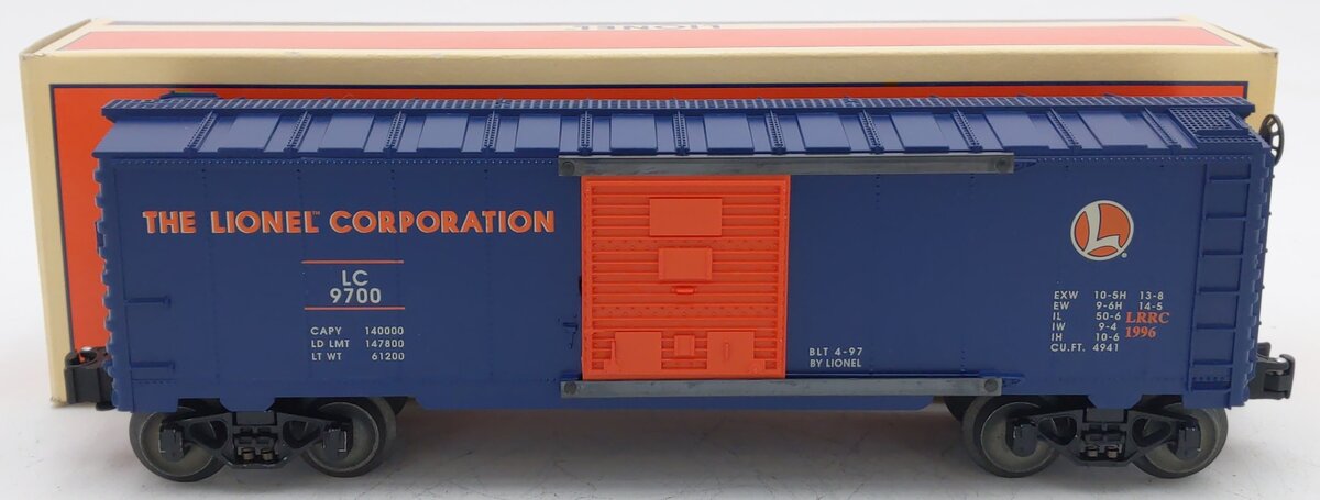 Lionel 6-29200 O Gauge Lionel Railroad Club Boxcar #9700 EX/Box
