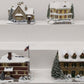 Hawthorne Village Assorted Ceramic Decorative Christmas & Winter Buildings [4] EX