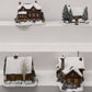 Hawthorne Village Assorted Ceramic Decorative Christmas & Winter Buildings [4] EX