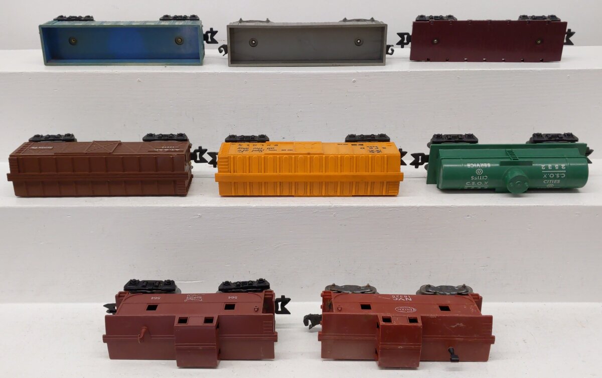 Marx Vintage O Freight Cars 347100, 18326, 13975, 2532, 5532, 564, 3280 [8] VG