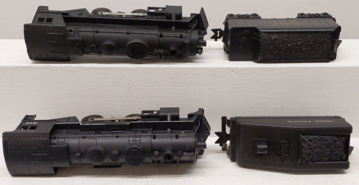 Marx Vintage O Locomotives & Tenders 1666, 666, 0951, 961 [4] VG