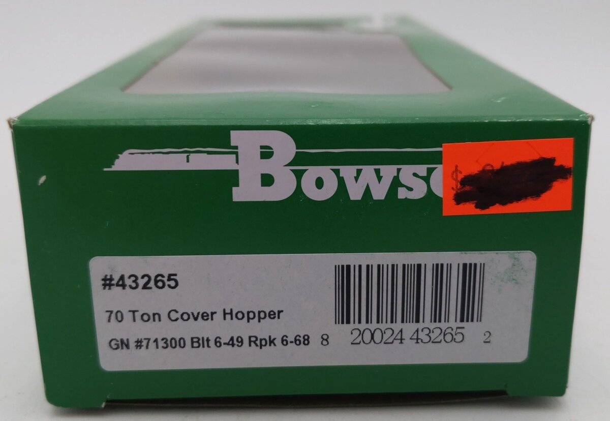 Bowser 43265 HO Great Northern ACF 70-Ton 2-Bay Hopper #71300 LN/Box