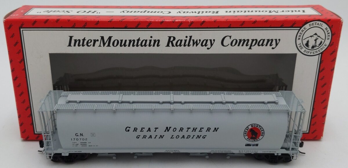InterMountain 45204-34 HO Great Northern Cylindrical Covered Hopper #170702 EX/Box
