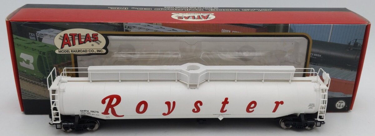 Atlas 1722-5 HO Royster 33,000 Gallon Tank Car #18670 EX/Box
