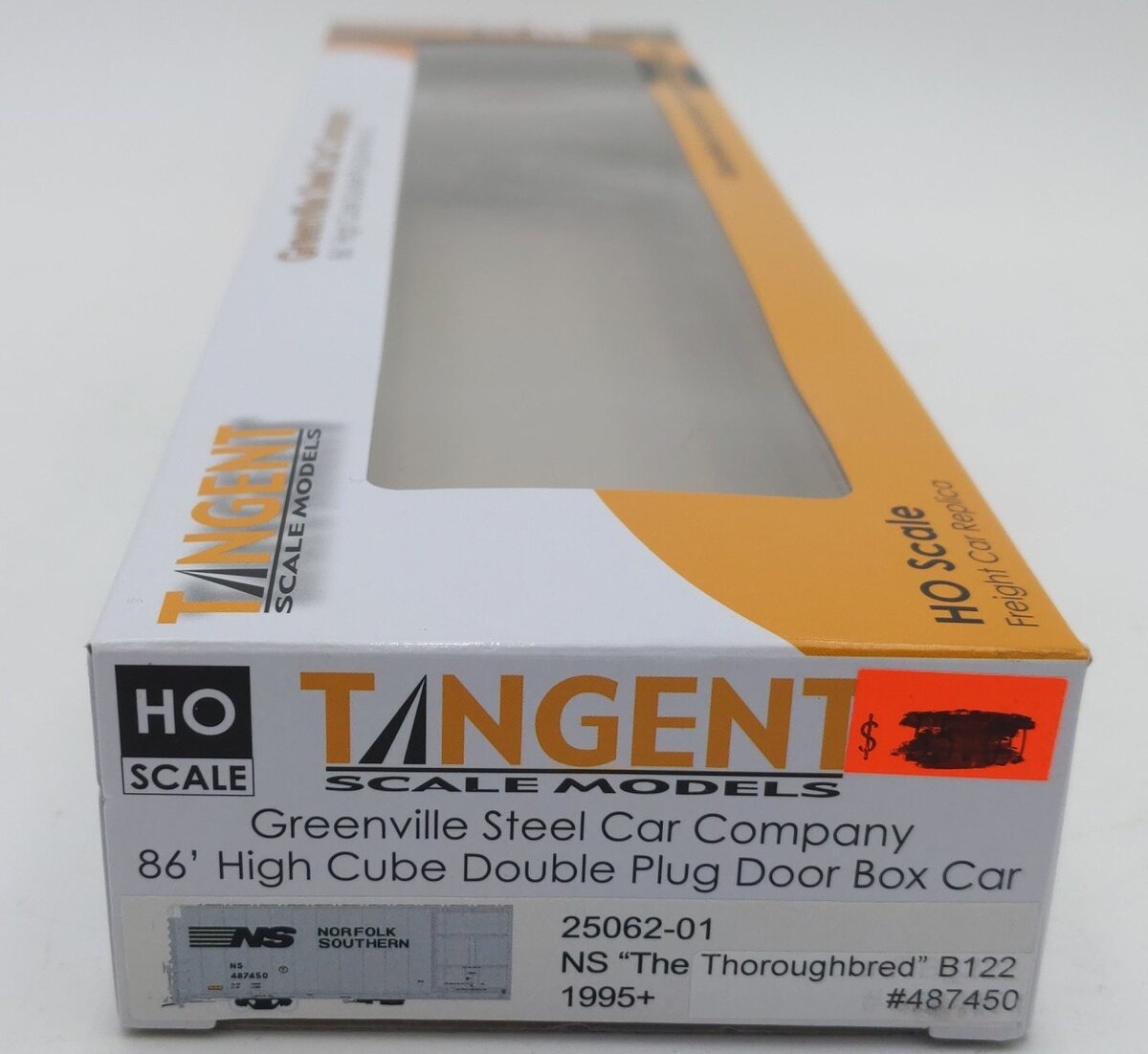 Tangent 25026-01 HO Scale NS 86' High Cube Double Plug Door Boxcar #487450 LN/Box