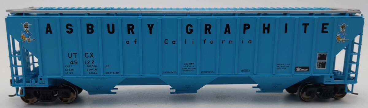 Atlas 20005455 HO UTCX Asbury Graphite Thrall Covered Hopper #45122 LN/Box