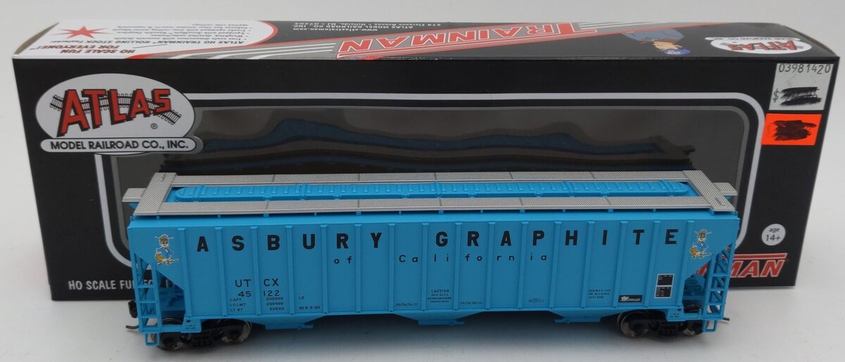 Atlas 20005455 HO UTCX Asbury Graphite Thrall Covered Hopper #45122 LN/Box