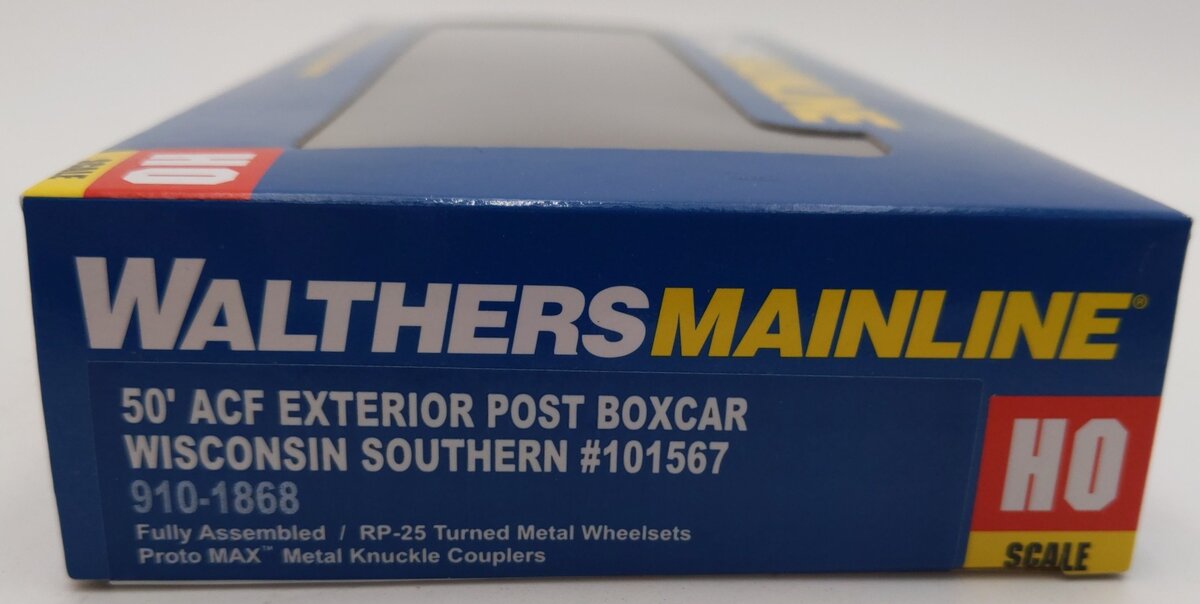 Walthers 910-1868 HO WSOR RTR 50' ACF Exterior Post Boxcar #101567 LN/Box