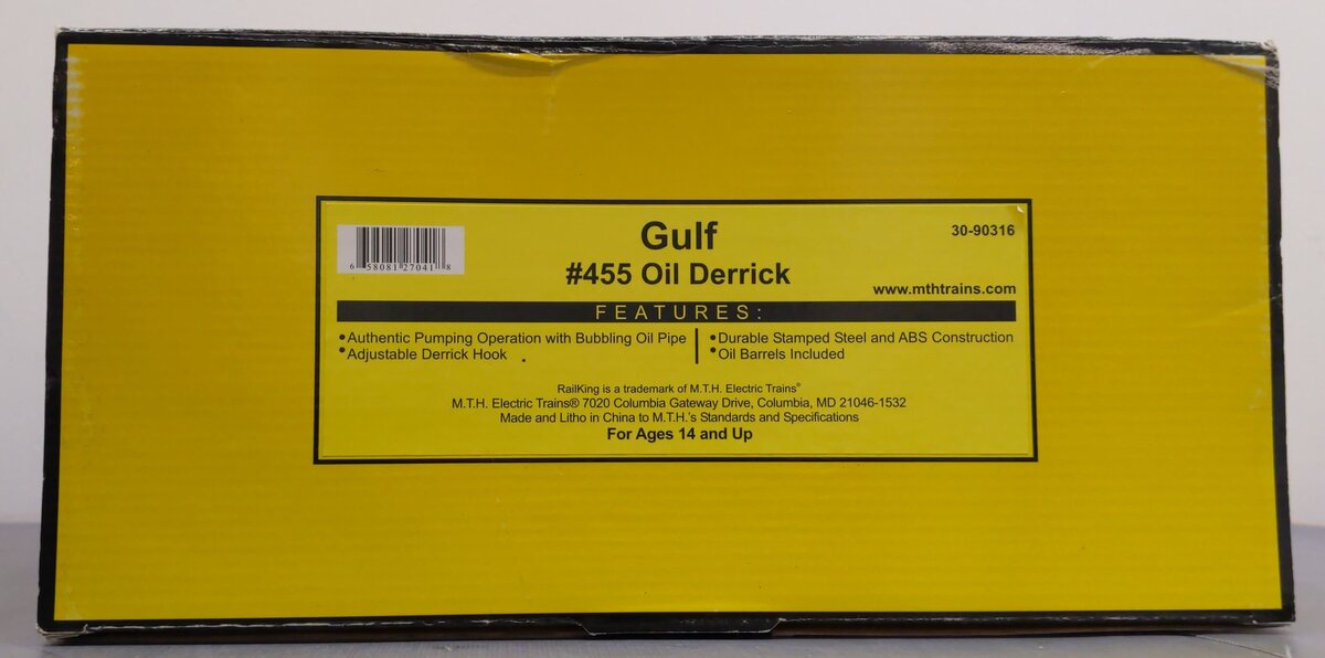 MTH 30-90316 00Gulf #455 Oil Derrick