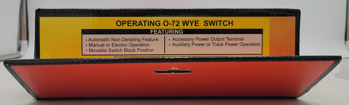 MTH 40-1068 O Gauge RealTrax O-72 Wye Remote Switch Turnout LN/Box