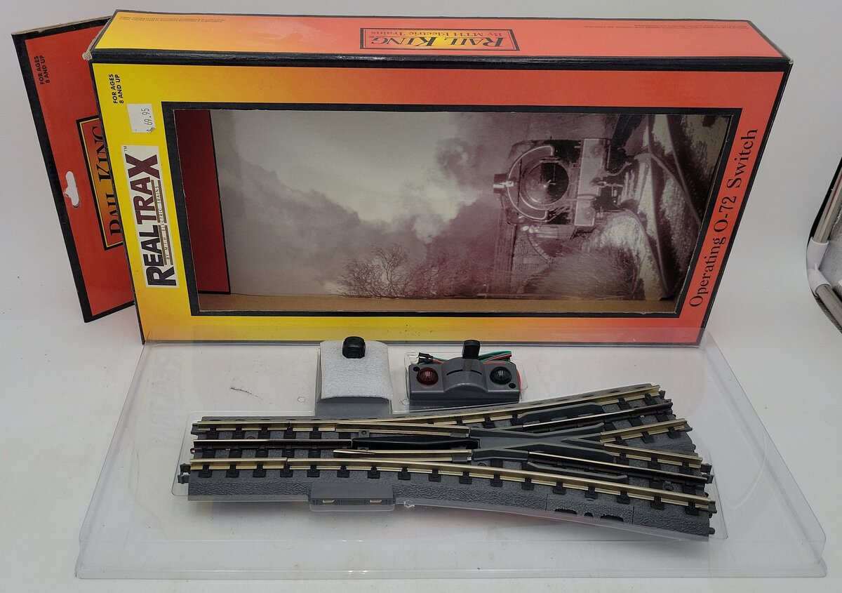 MTH 40-1068 O Gauge RealTrax O-72 Wye Remote Switch Turnout LN/Box