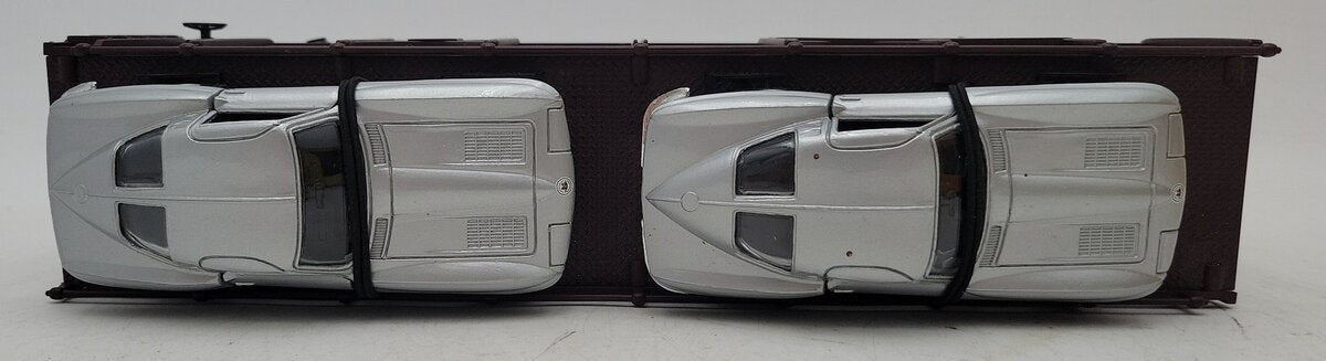 MTH 30-76064 O Pennsylvania Auto Carrier Flatcar w/ Four 1963 Corvettes #500483 LN/Box