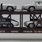 MTH 30-76064 O Pennsylvania Auto Carrier Flatcar w/ Four 1963 Corvettes #500483 LN/Box