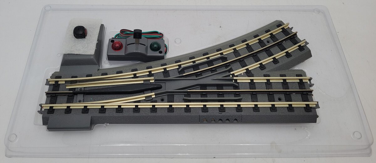 MTH 40-1056 O54 RealTrax Nickel Silver Left Hand Remote Switch Turnout LN/Box