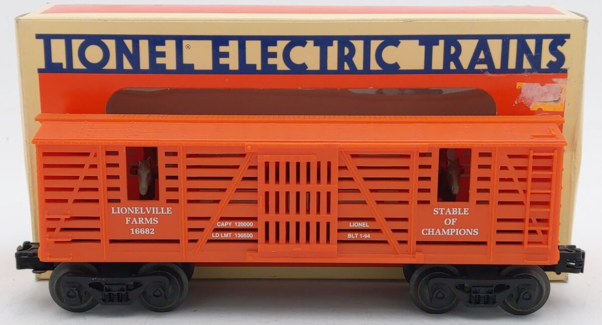 Lionel 6-16682 O Gauge Lionelville Farms Stock Car EX/Box