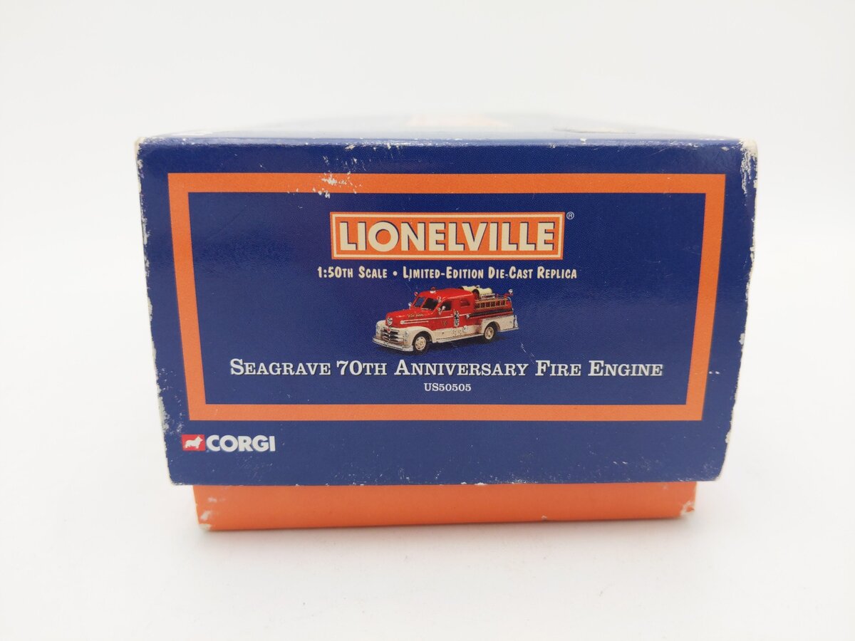Corgi US50505 1:50 Scale Lionelville Seagrave 70th Anniversary Fire Engine EX/Box