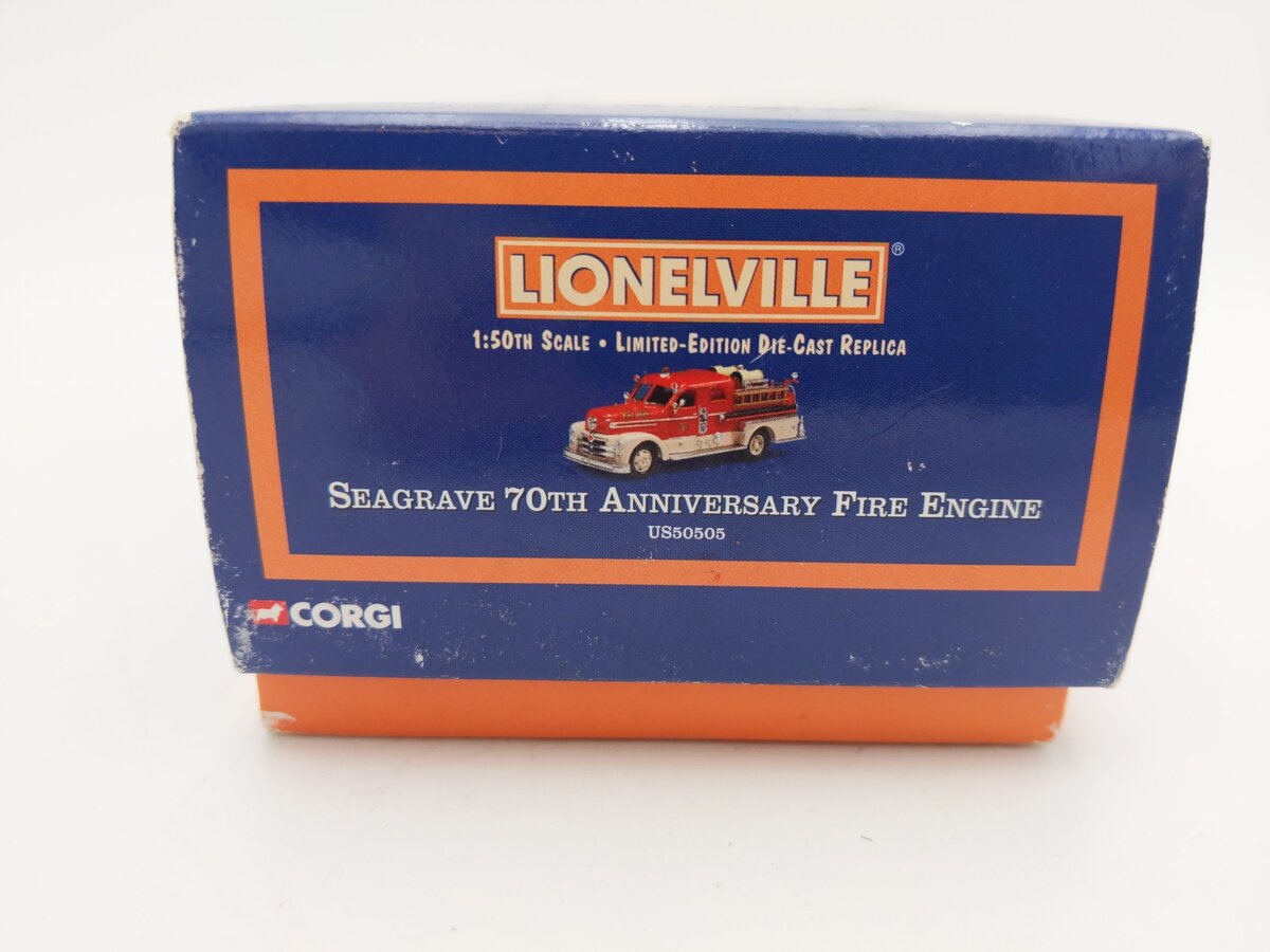 Corgi US50505 1:50 Scale Lionelville Seagrave 70th Anniversary Fire Engine EX/Box