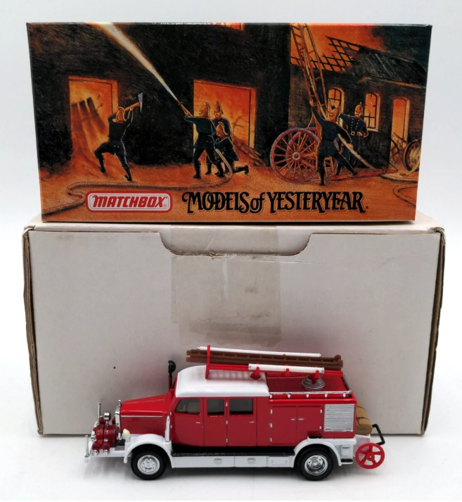 Matchbox YFE07-M 1:43 Scale Diecast 1938 Mercedes KS15 Fire Truck LN/Box