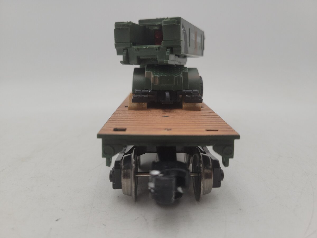 Menards 279-3964 O Gauge US Army Flatcar w/ Army Truck & HIMARS EX/Box