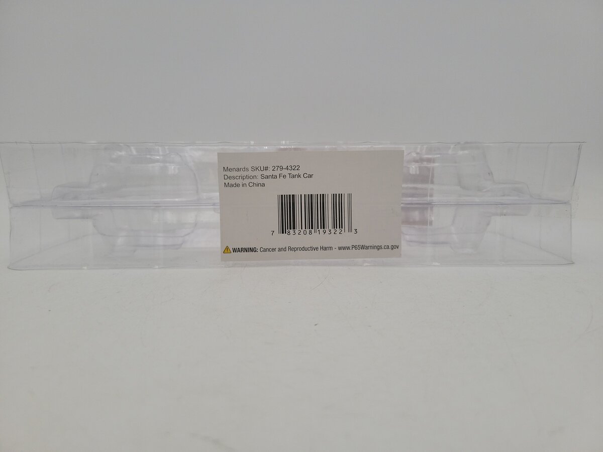 Menards 279-4322 O Gauge Santa Fe Tank Car EX
