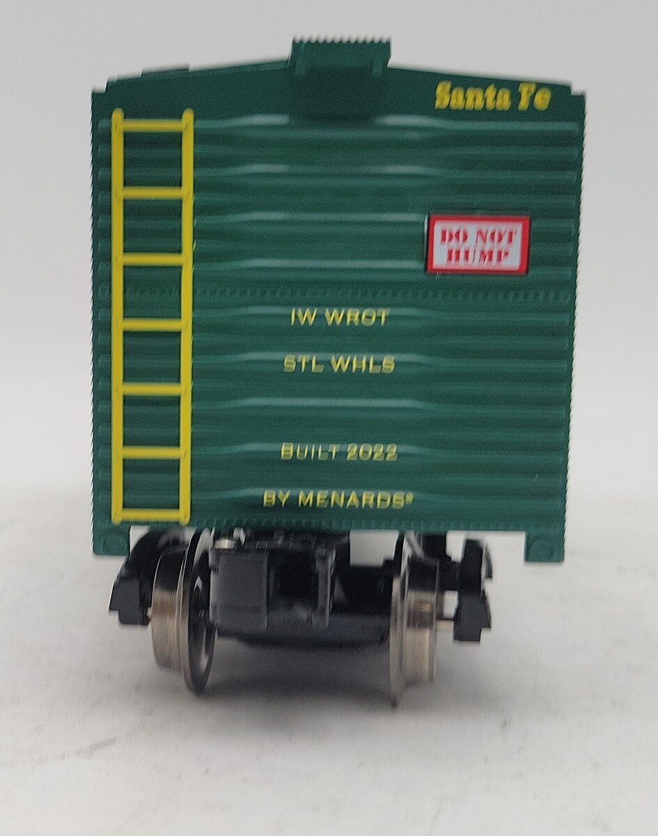 Menards 279-8744 O Scale Green ATSF Box Car #9449 VG/Box