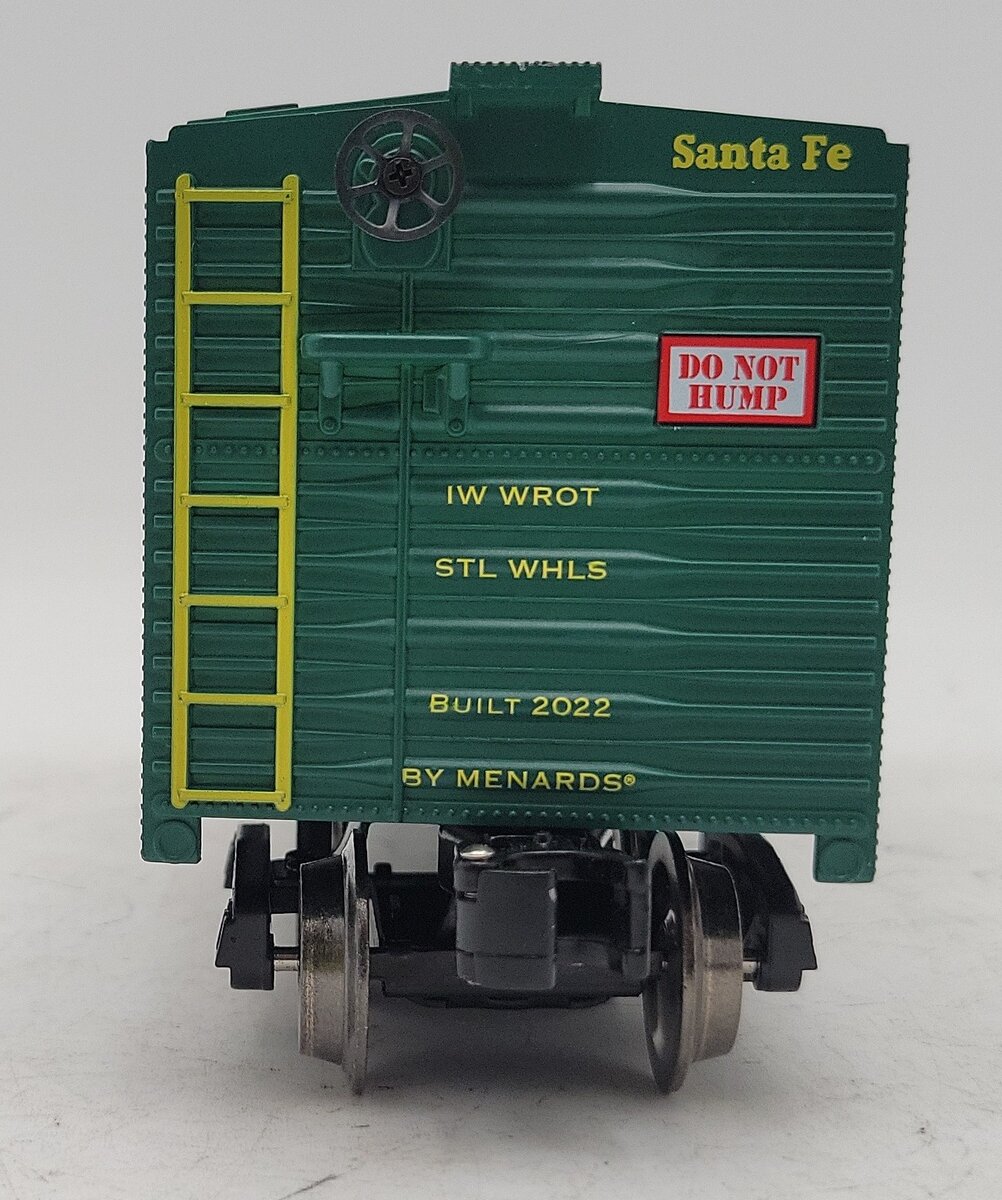 Menards 279-8744 O Scale Green ATSF Box Car #9449 VG/Box