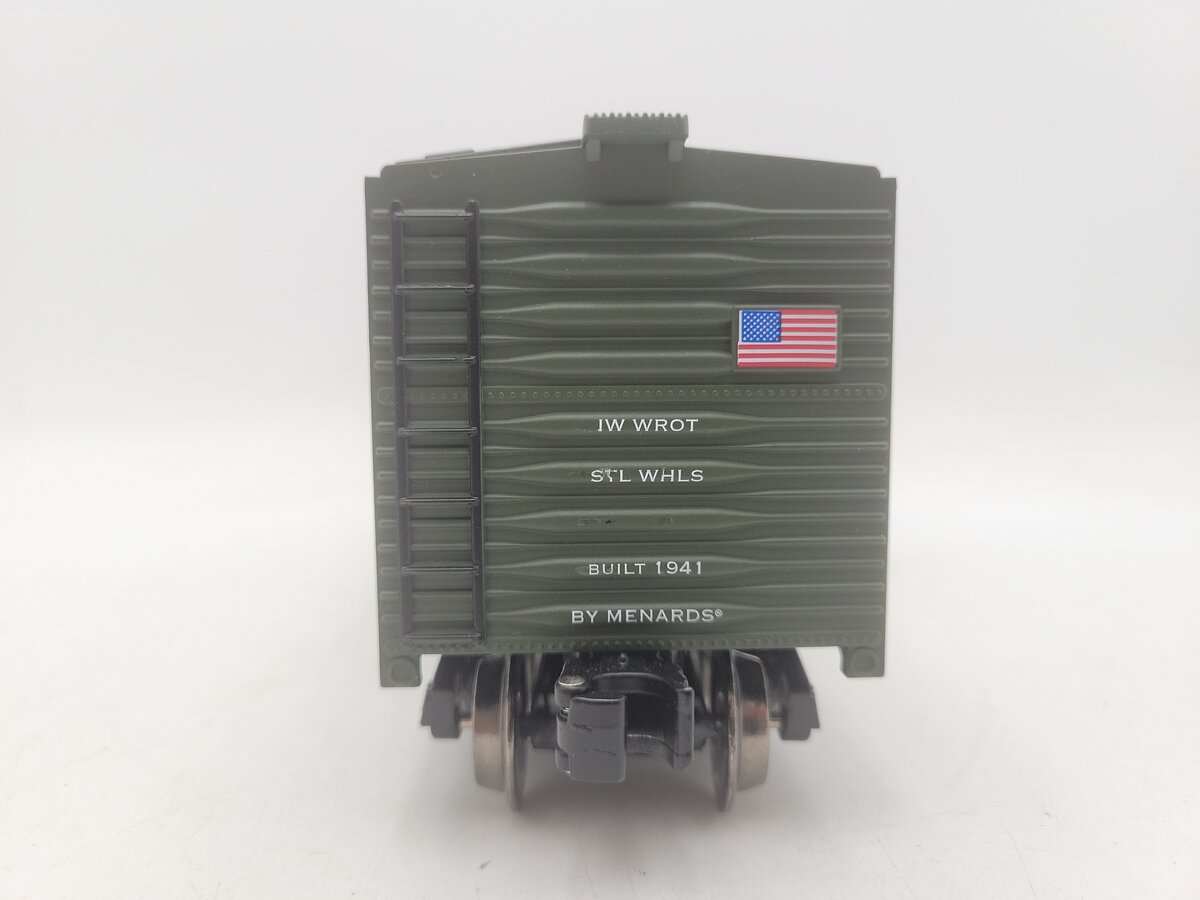 Menards 279-4448 O Gauge WWII Commemorative Hard to Get Boxcar EX/Box