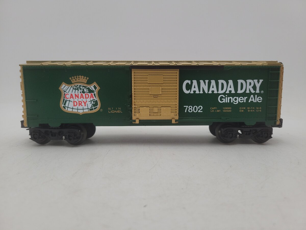 Lionel 6-7802 O Gauge Canada Dry Boxcar #7802 VG/Box